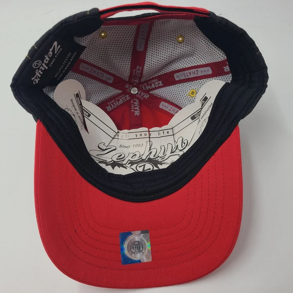 Women Maryland Terrapins Hat Adjustable Zephyr‎ Red Black NCAA University Terps